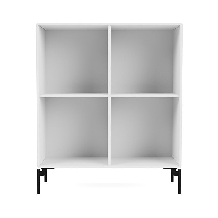 Montana Show Bookcase With Legs, Snow White/Black