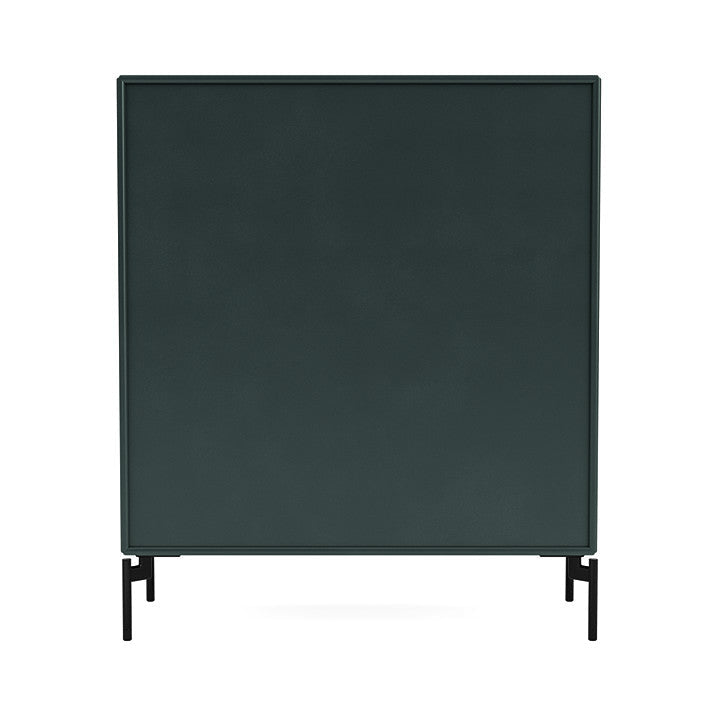 Montana Show Bookcase With Legs, Black Jade/Black