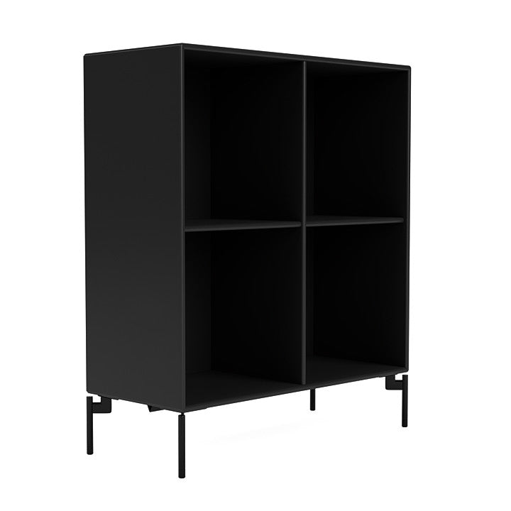 Montana Show Bookcase With Legs, Black/Black