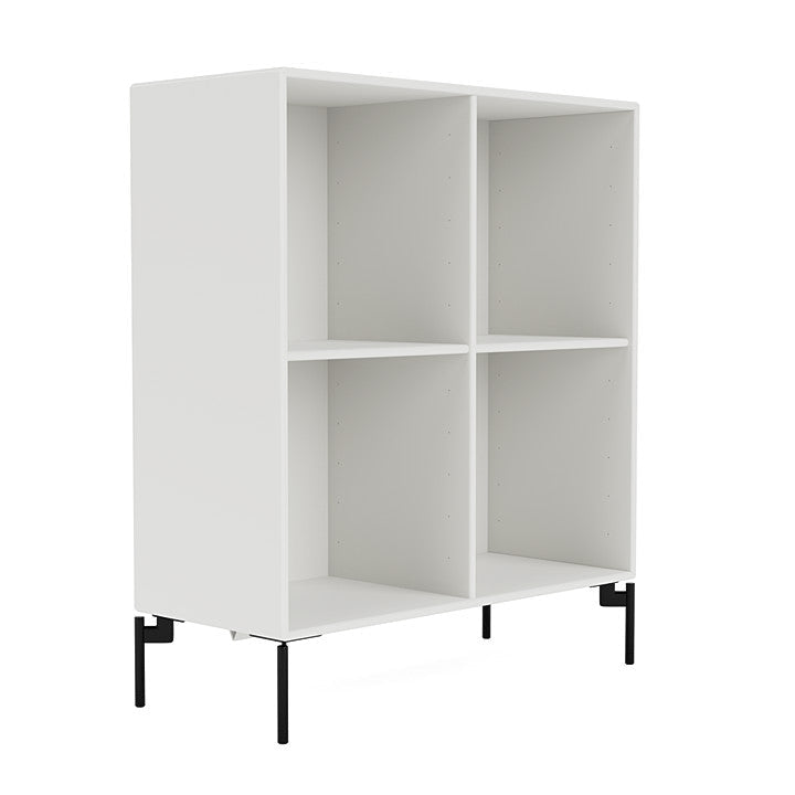 Montana Show Bookcase With Legs, White/Black