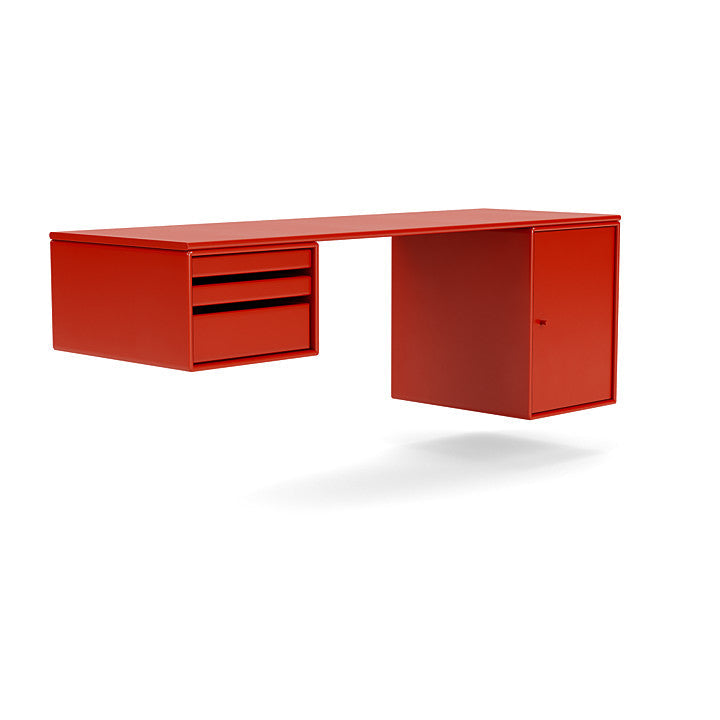 Montana Workshop Work Desk, Rosehip Red