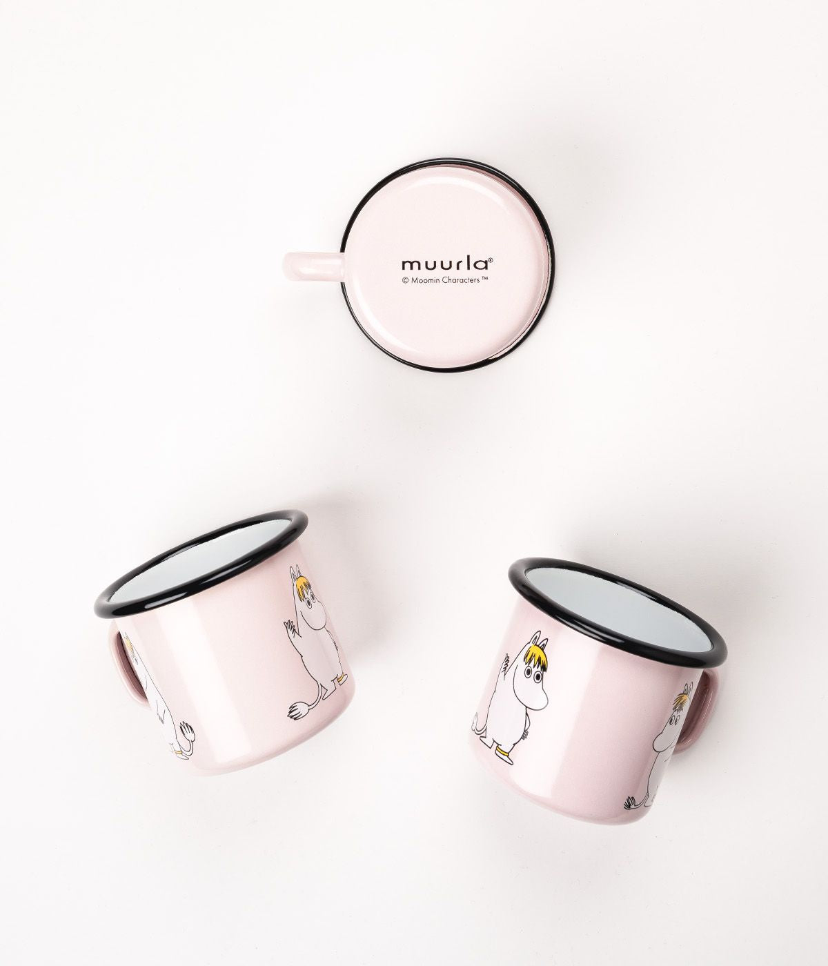 Muurla Moomin Retro Enamel Mug, Snorkmaiden, Pink