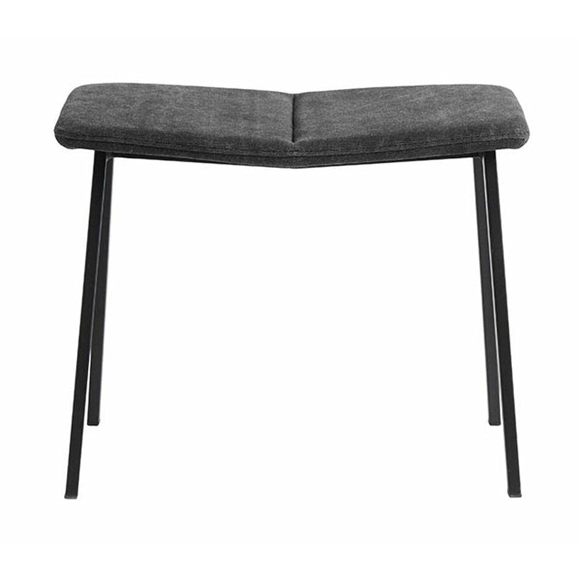 Muubs Chamfer Footstool, Anthracite/Black