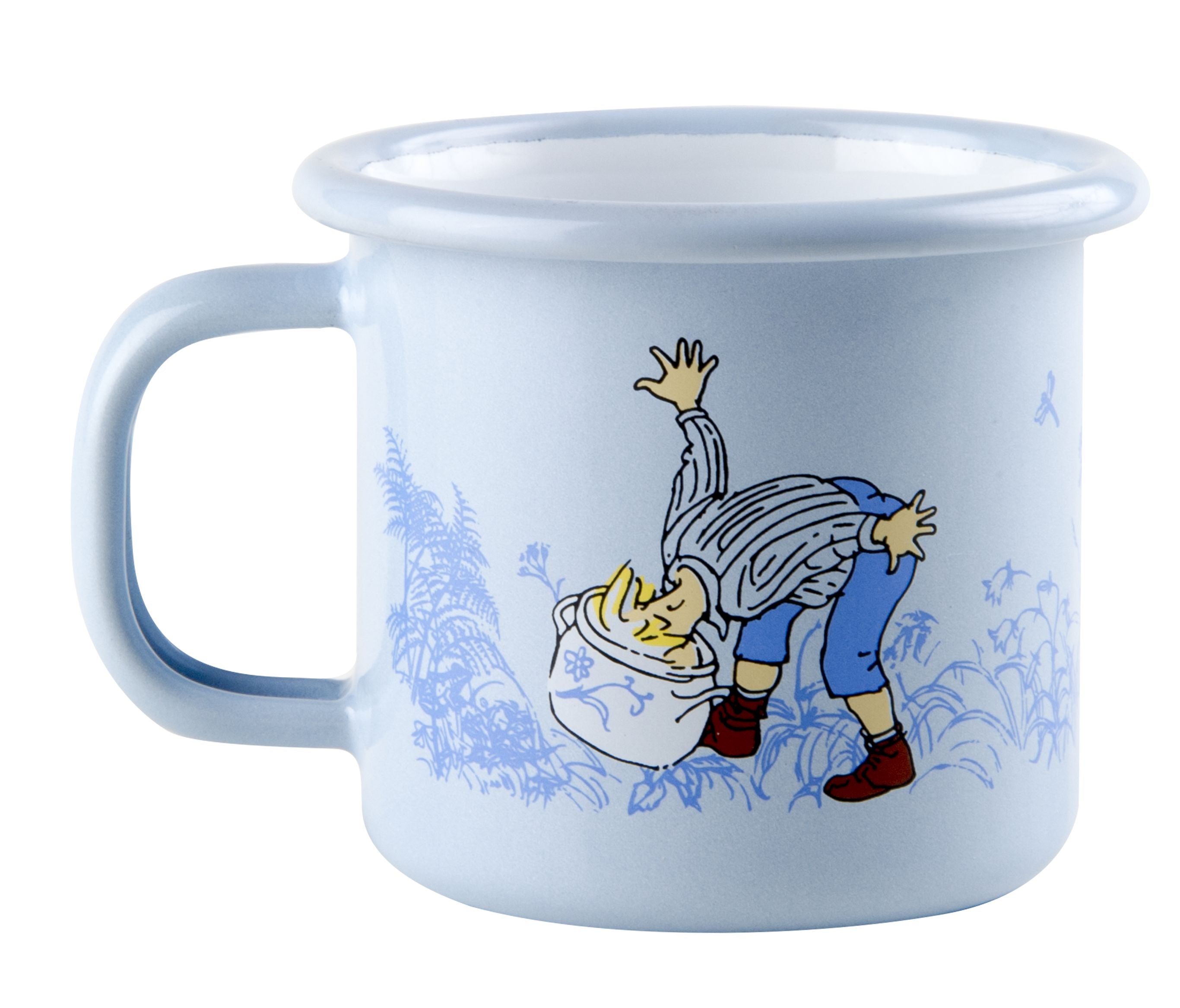 Muurla Emil Of Lönnerberga Enamel Mug Emil Light Blue, 1,5 Dl