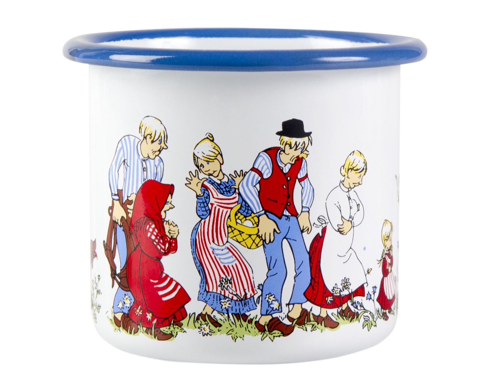 Muurla Emil Of Lönnerberga Enamel Mug, The Family