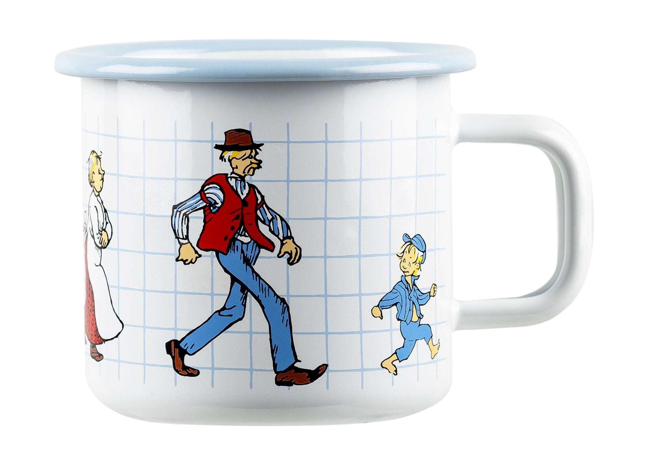 Muurla Emil Of Lönnerberga Enamel Mug, The Katthult Folks