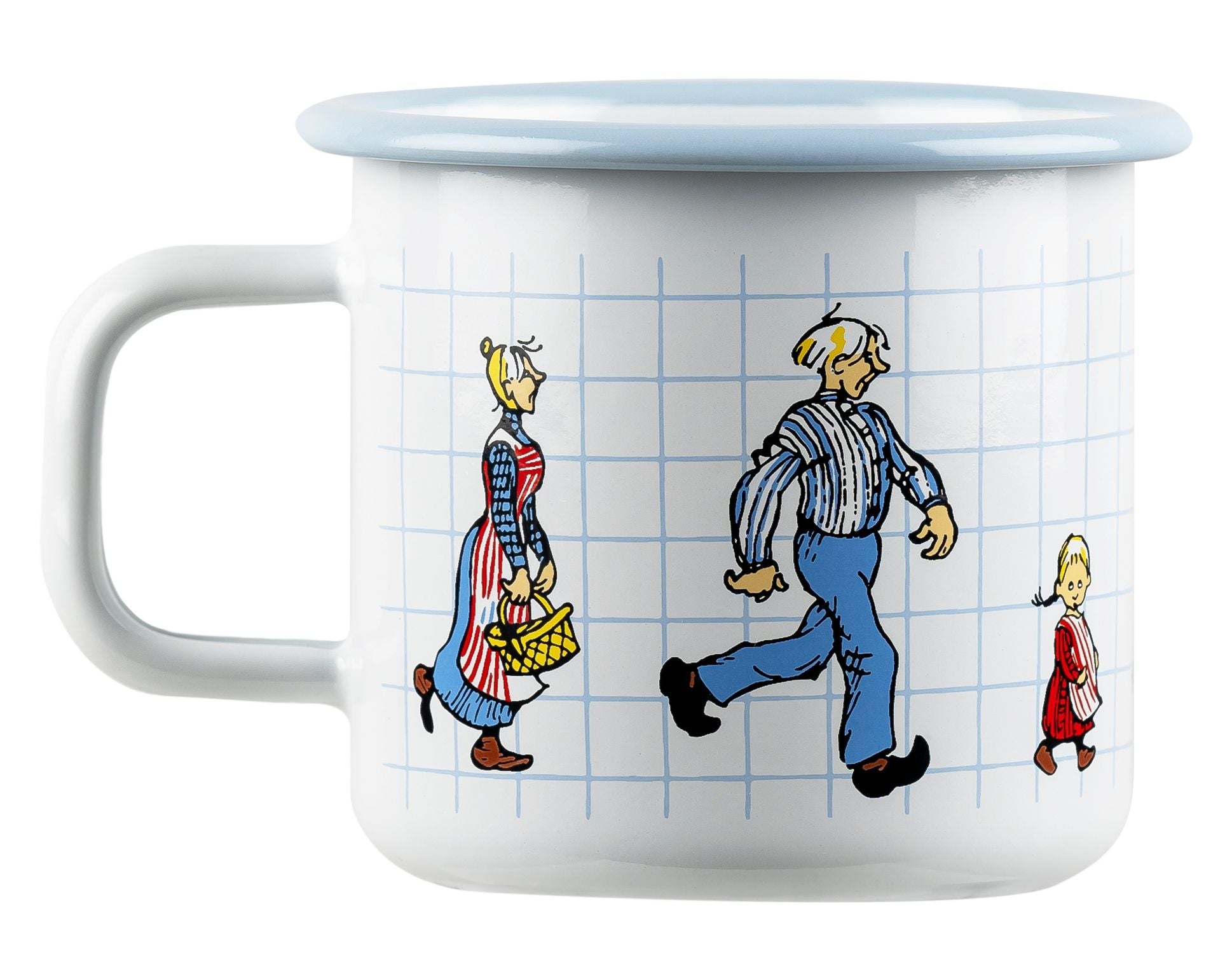 Muurla Emil Of Lönnerberga Enamel Mug, The Katthult Folks