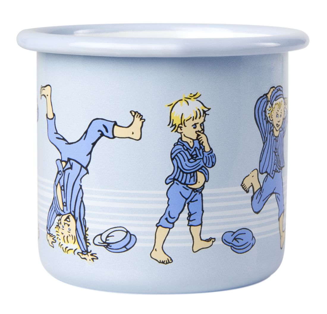 Muurla Emil Of Lönnerberga Enamel Mug Emil Light Blue, 2,5 Dl