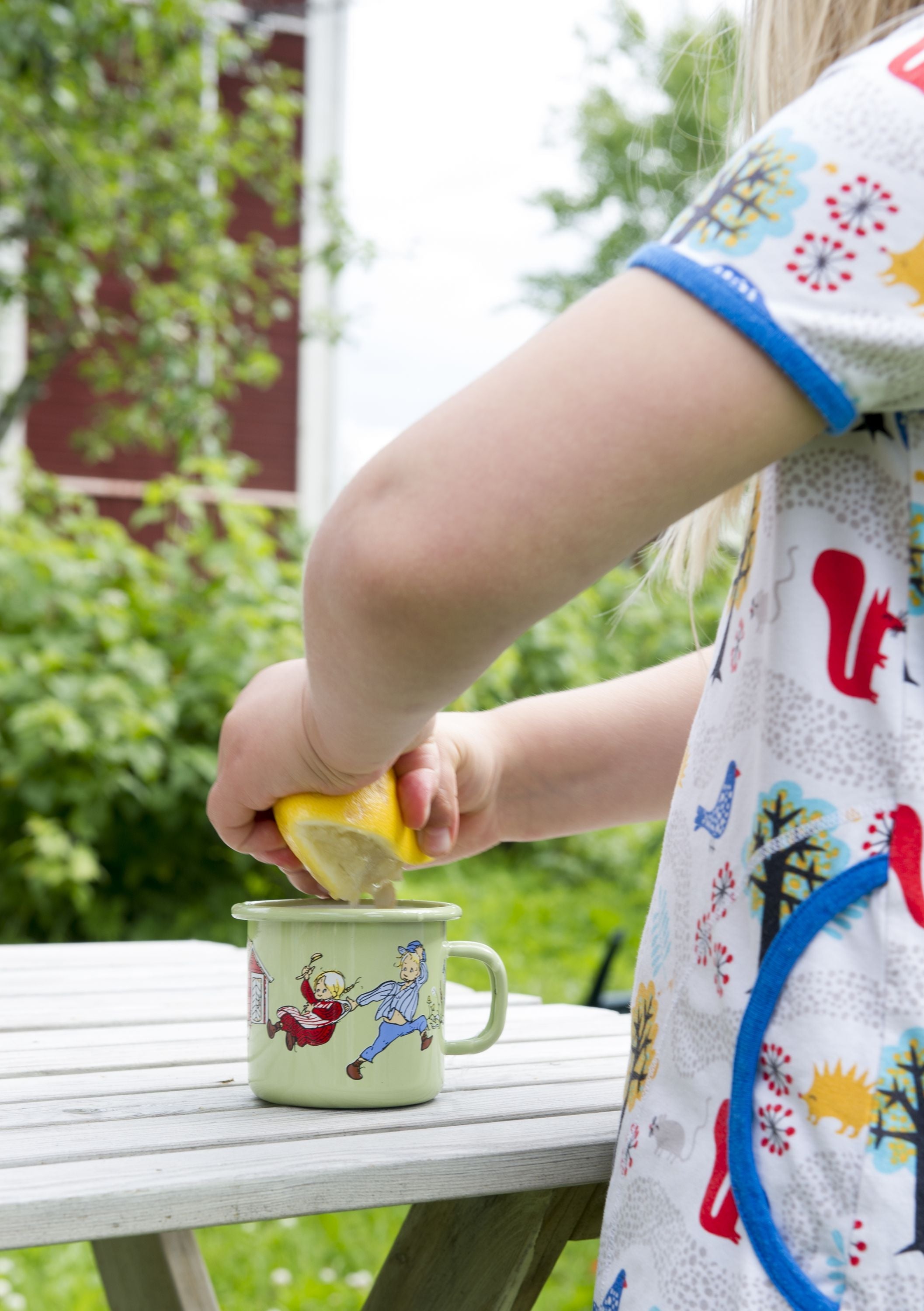 Muurla Emil Of Lönnerberga Enamel Mug, Emil&Ida