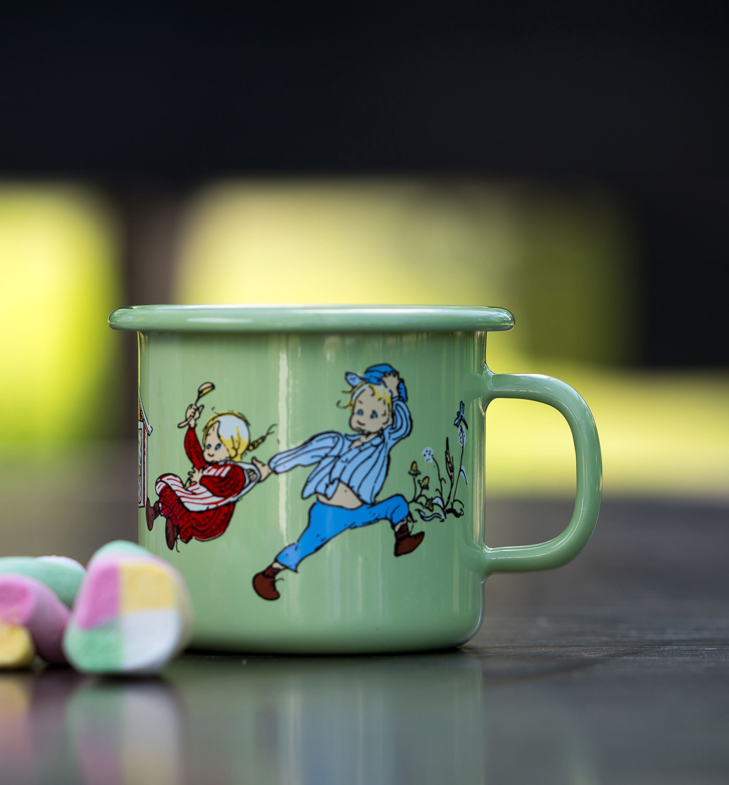 Muurla Emil Of Lönnerberga Enamel Mug, Emil&Ida