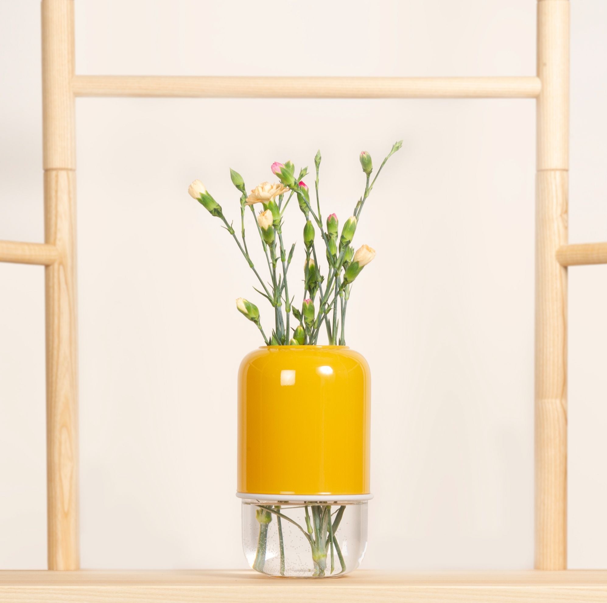 Muurla Capsule Vase, Mustard