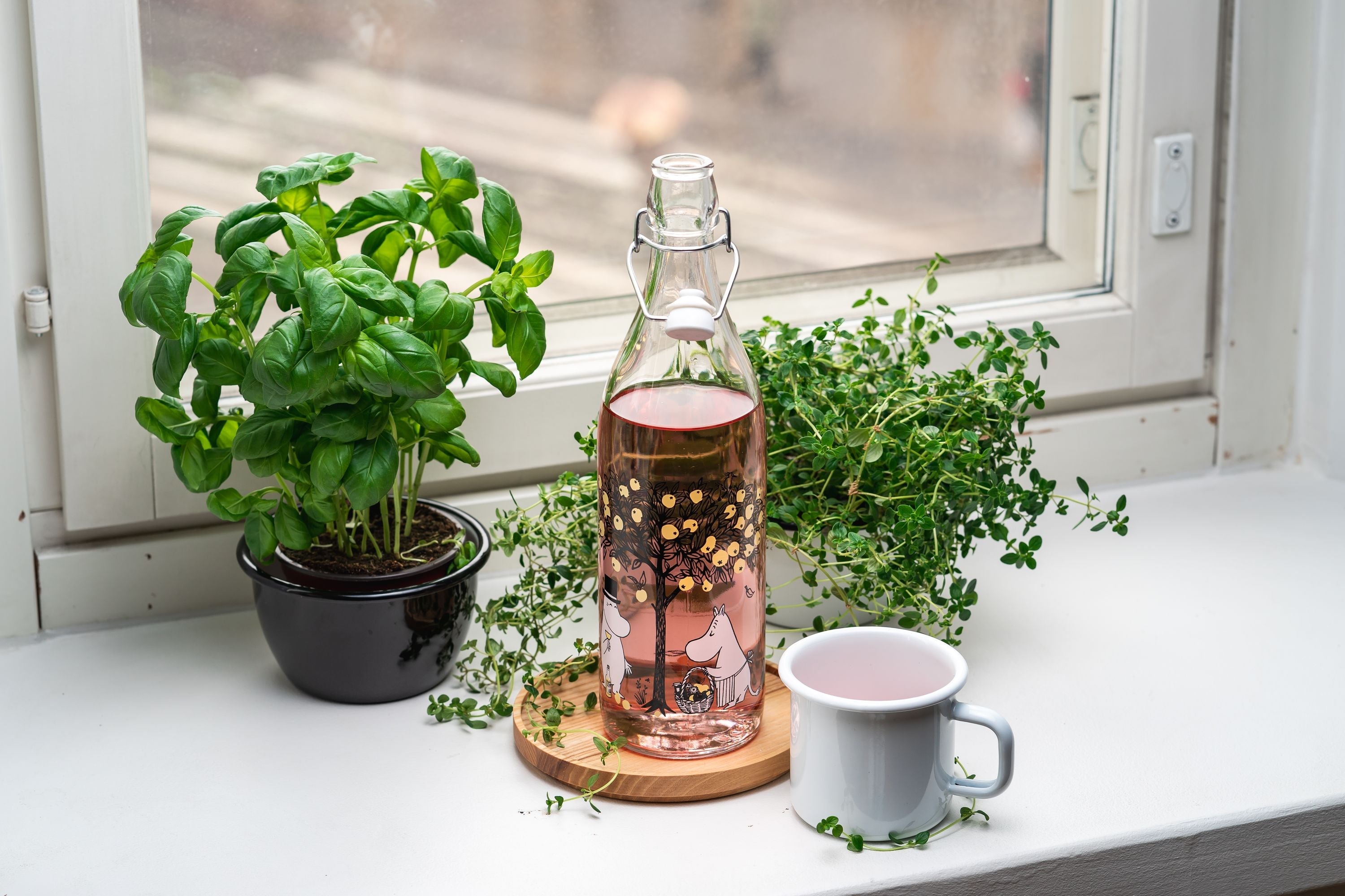 Muurla Moomin Glass Bottle, Fruits