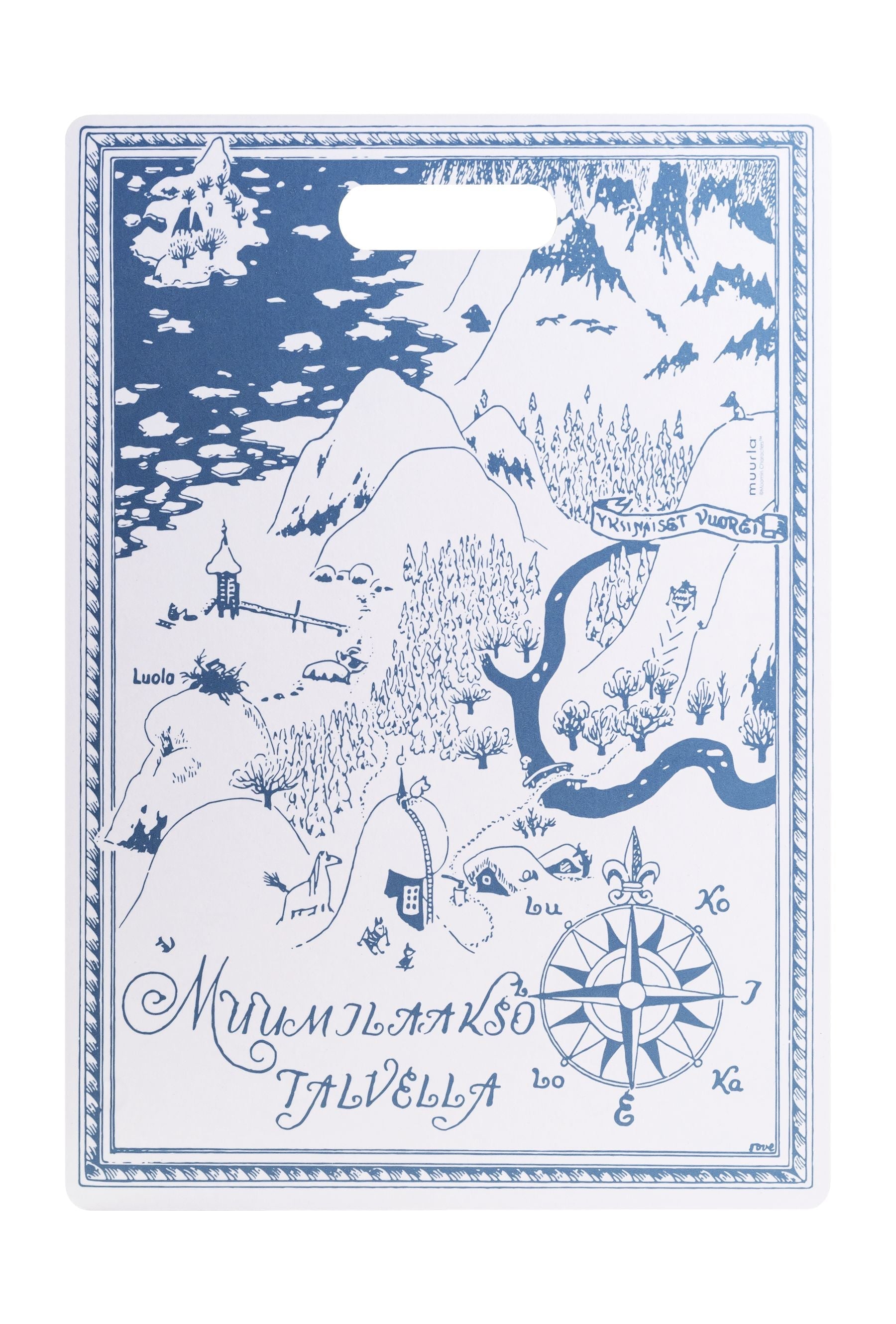 Muurla Moomin Chop & Serv Board, The Map