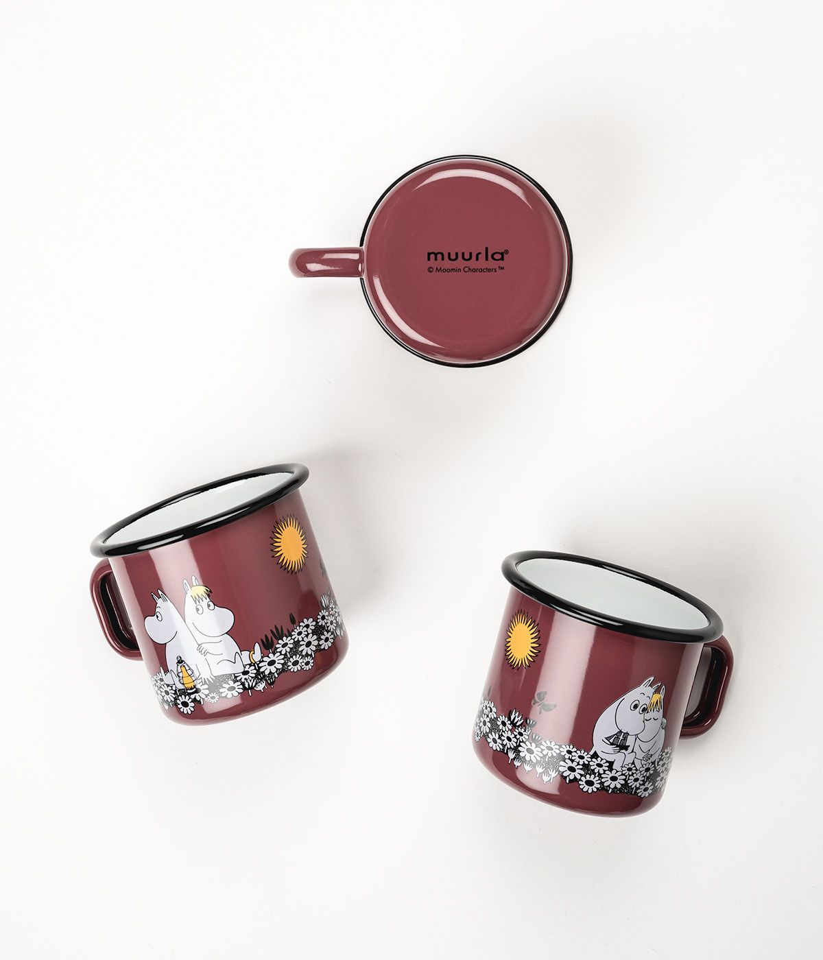 Muurla Moomin Retro Enamel Mug, Together Forever