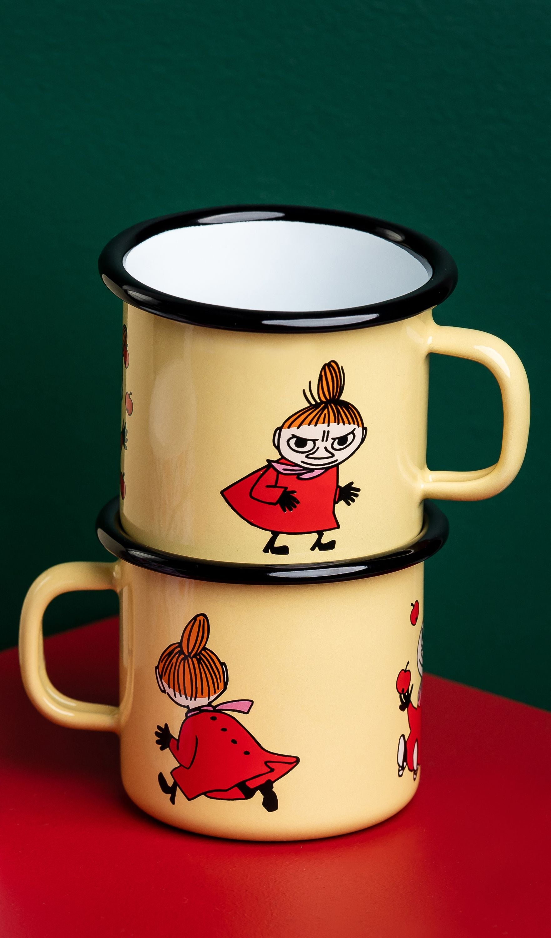 Muurla Moomin Retro Enamel Mug, Little My