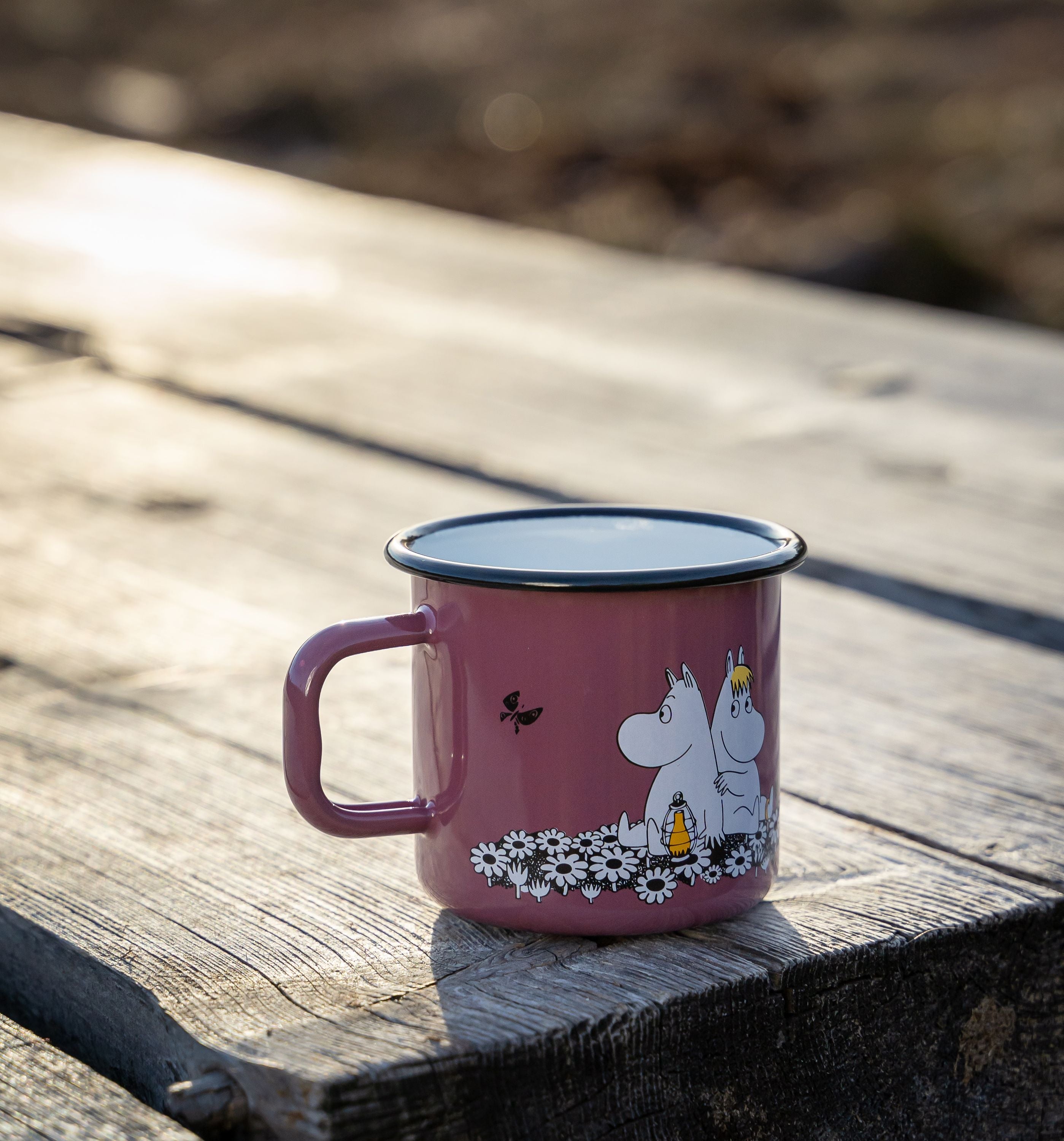 Muurla Moomin Retro Enamel Mug, Together Forever