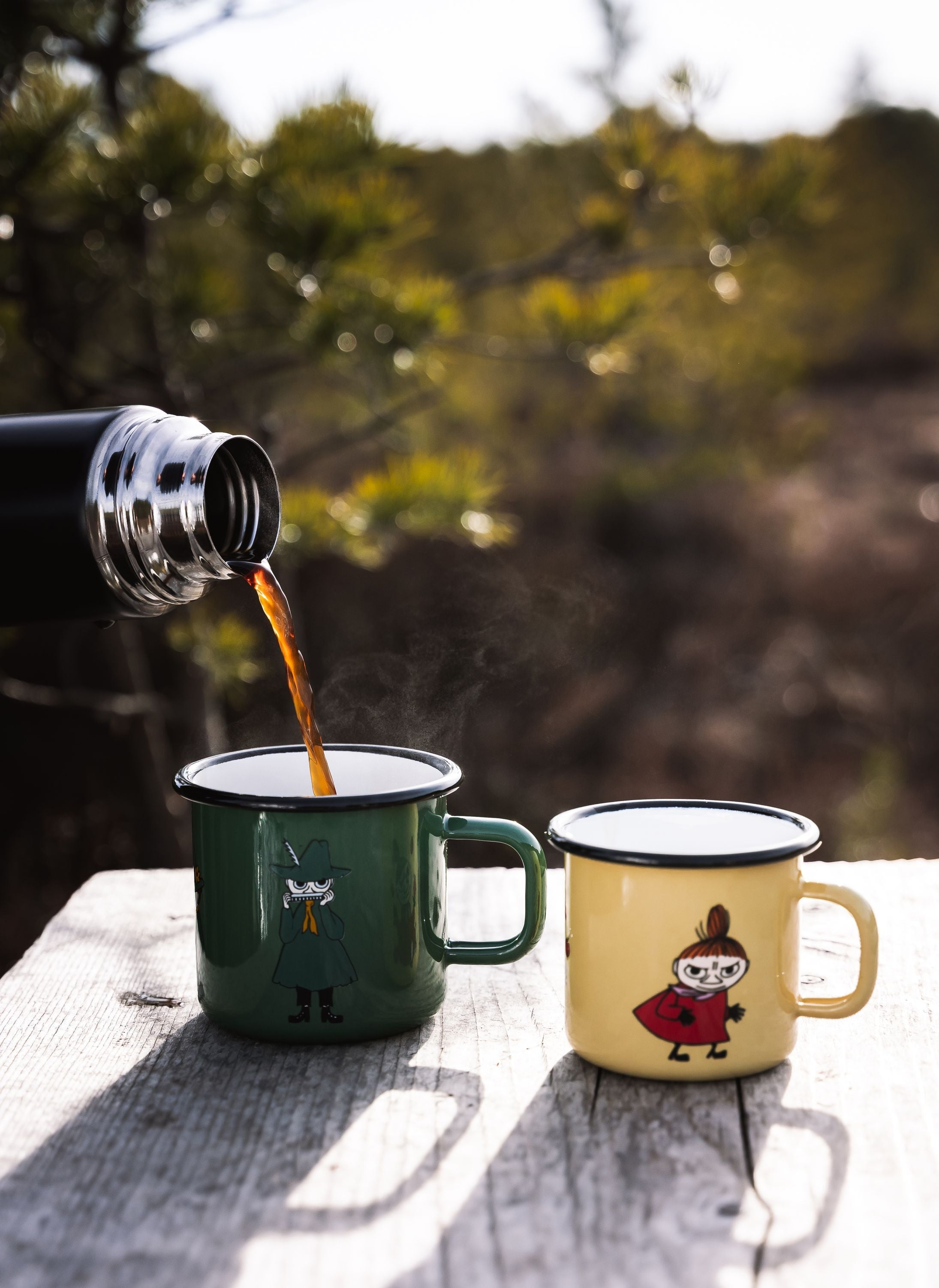 Muurla Moomin Retro Enamel Mug, Snufkin