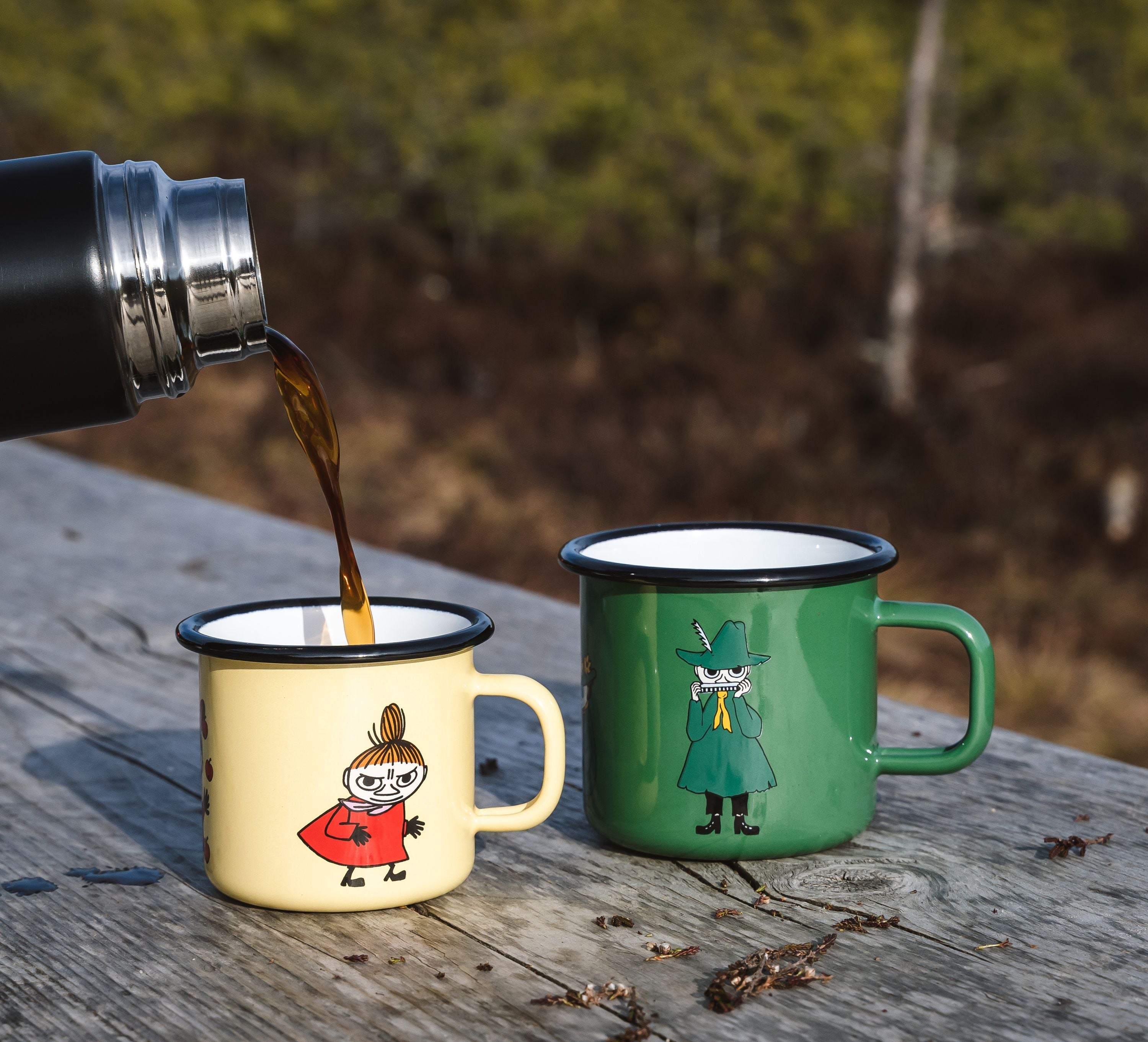 Muurla Moomin Retro Enamel Mug, Snufkin