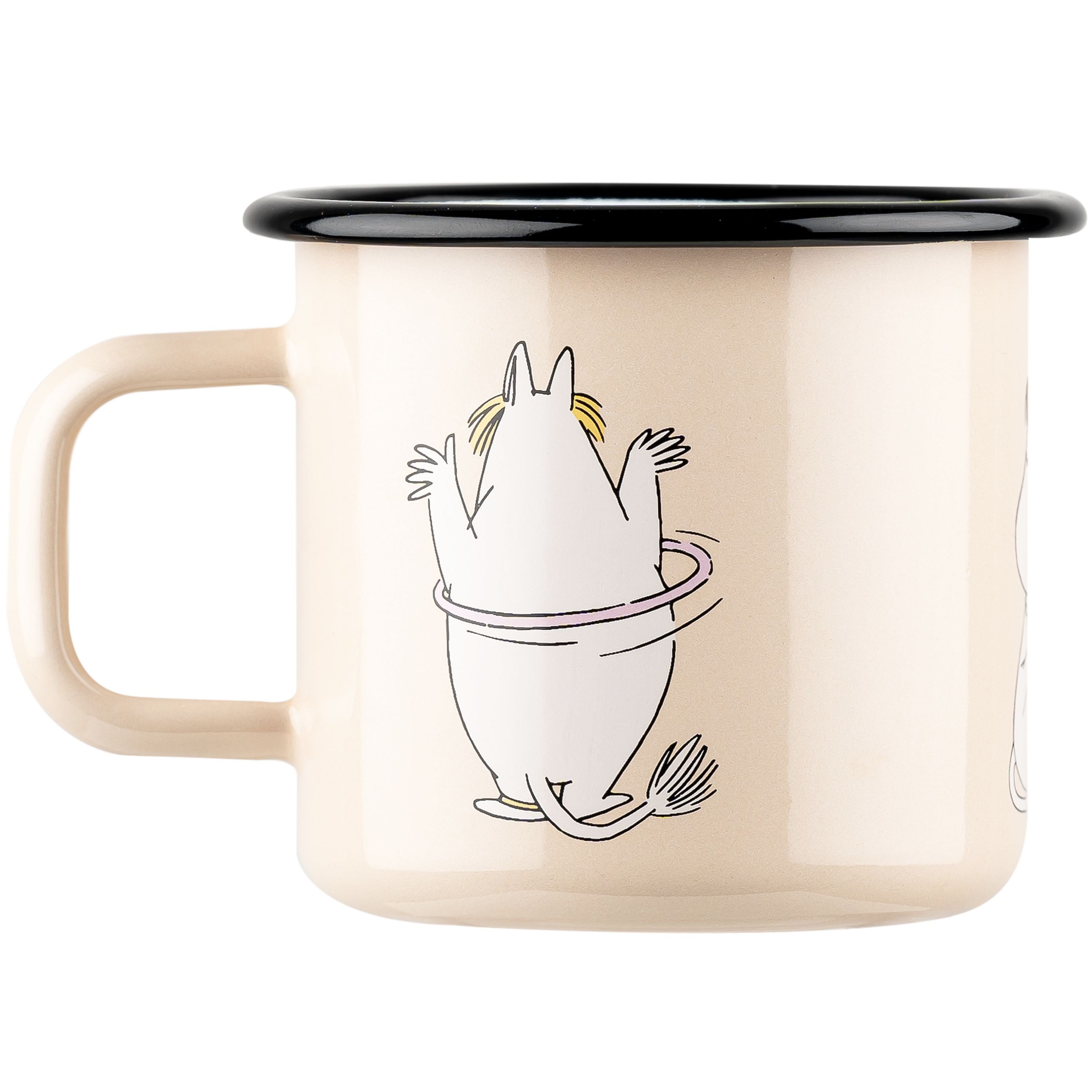 Muurla Moomin Retro Enamel Mug, Snorkmaiden, Beige