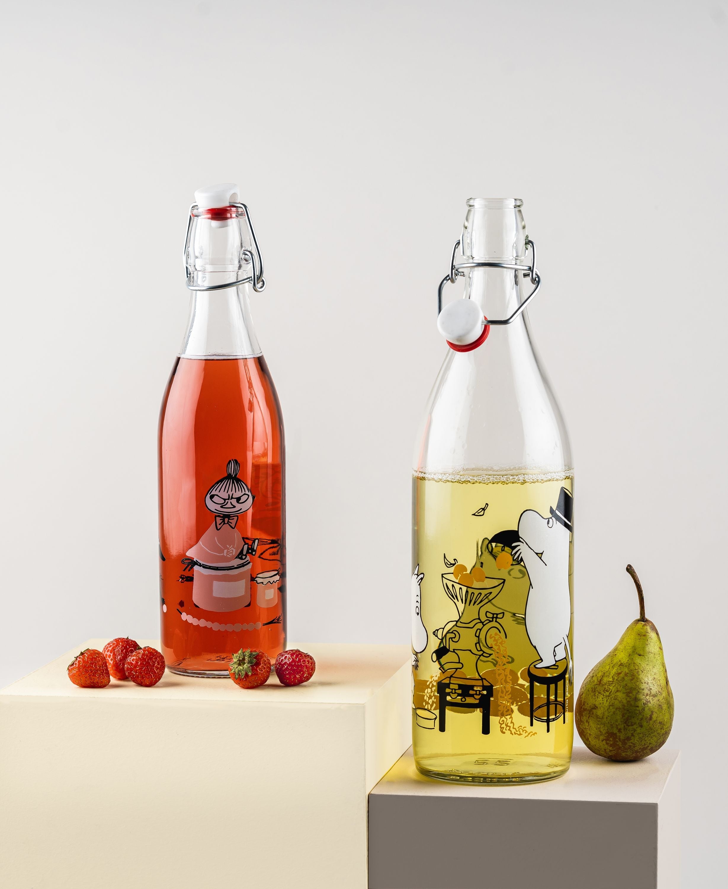 Muurla Moomin Glass Bottle, Fruits