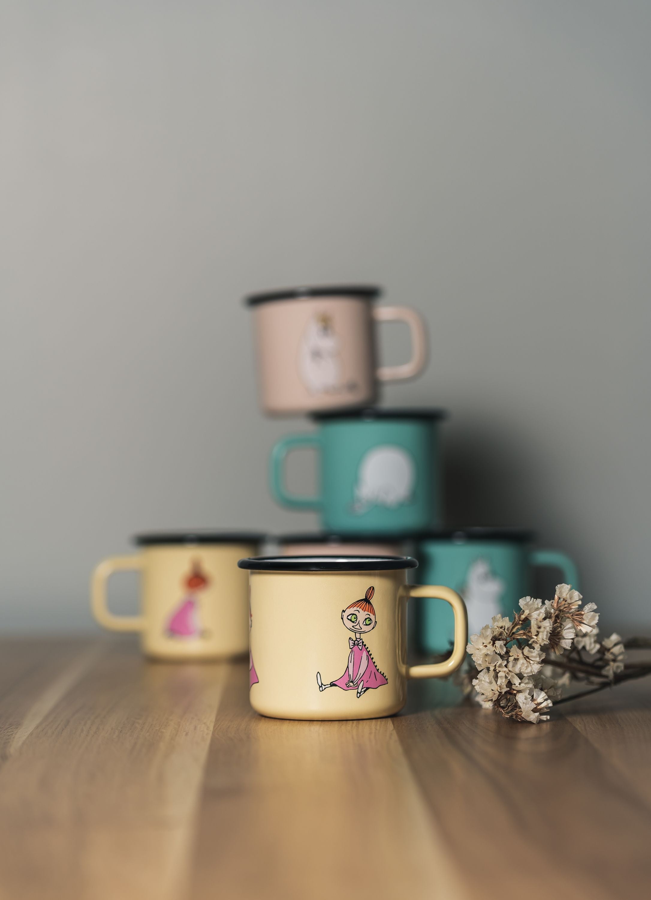 Muurla Moomin Retro Enamel Mug, Together Forever