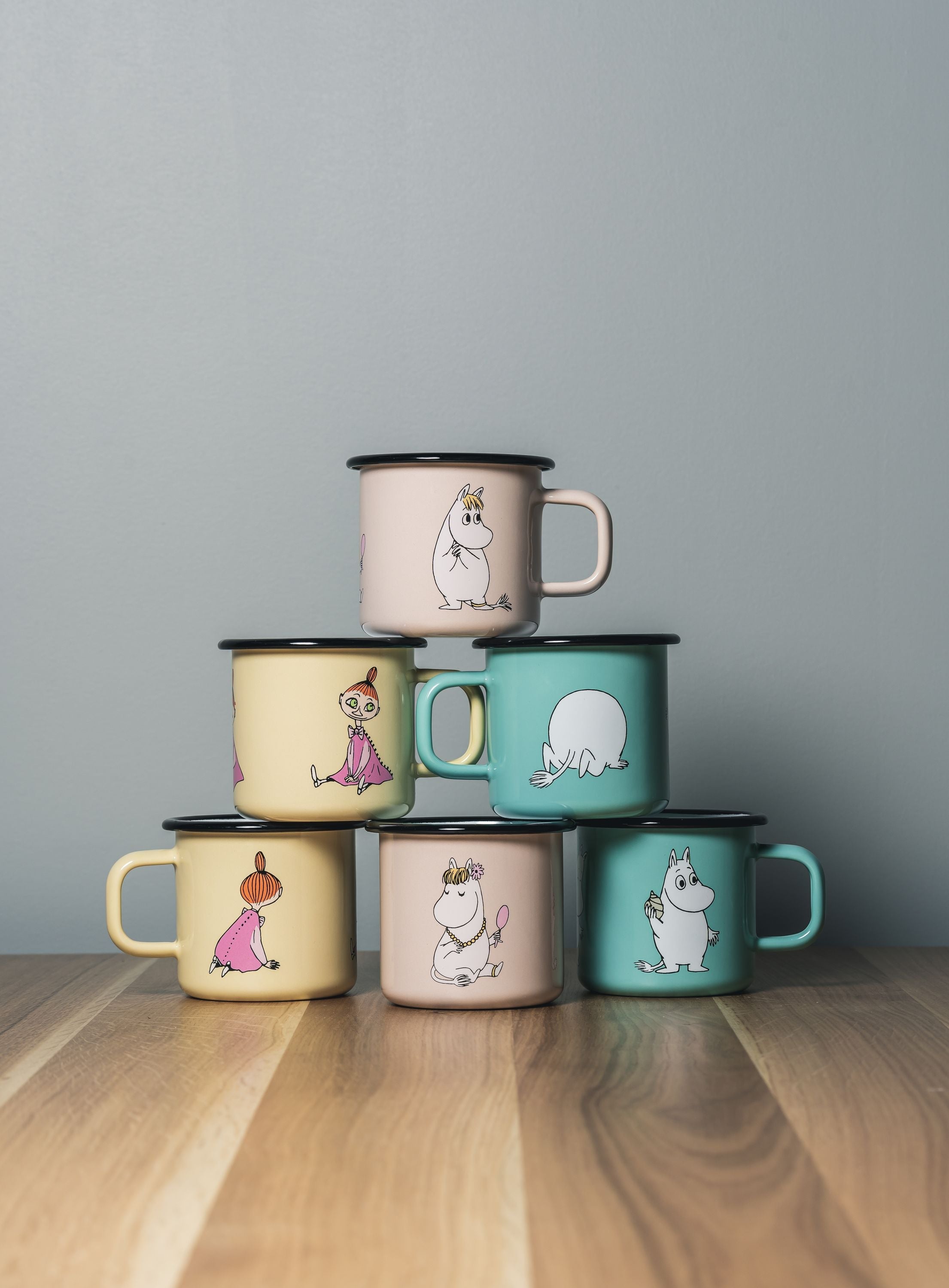 Muurla Moomin Retro Enamel Mug, Together Forever