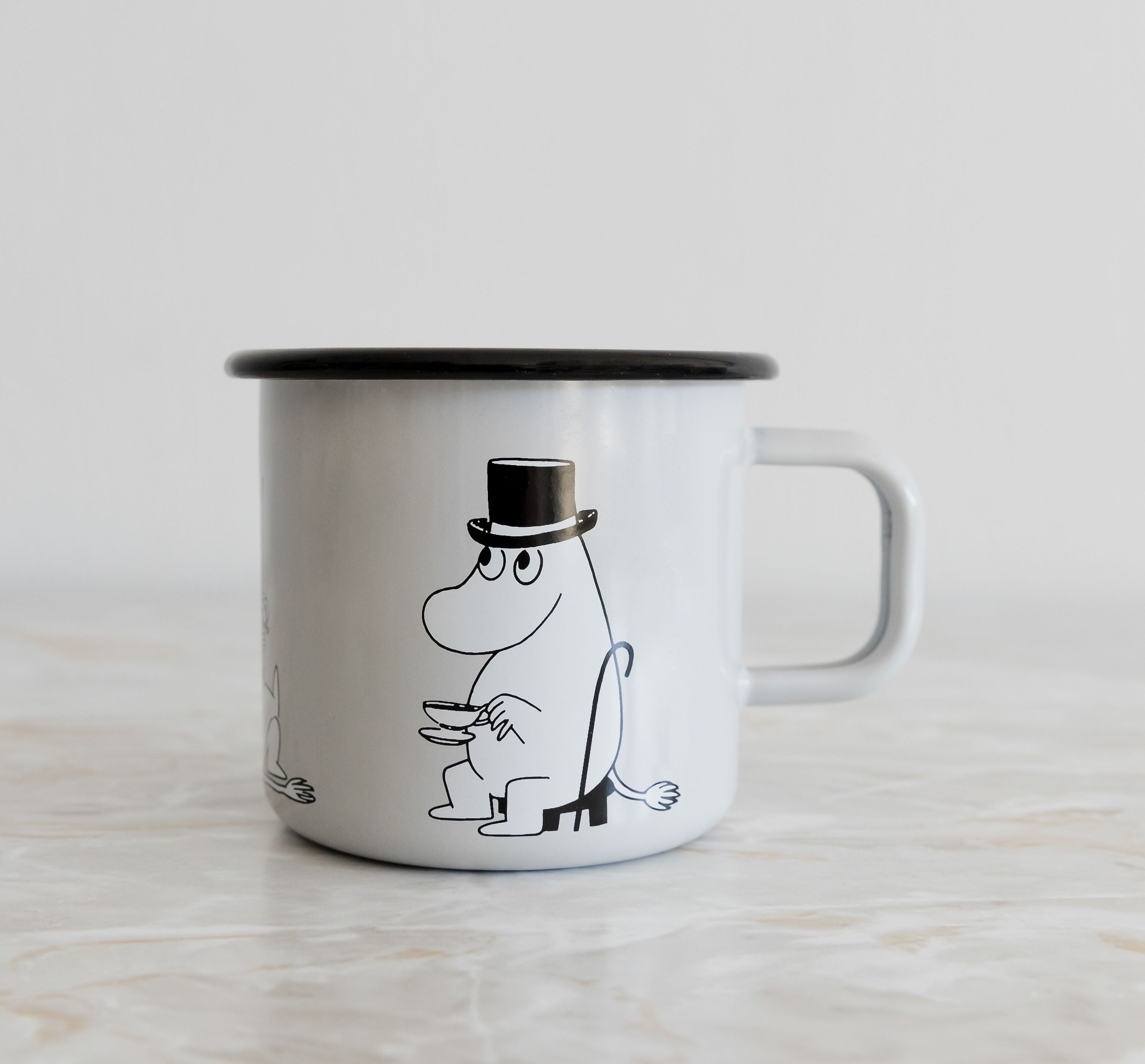 Muurla Moomin Retro Enamel Mug, Moominpappa