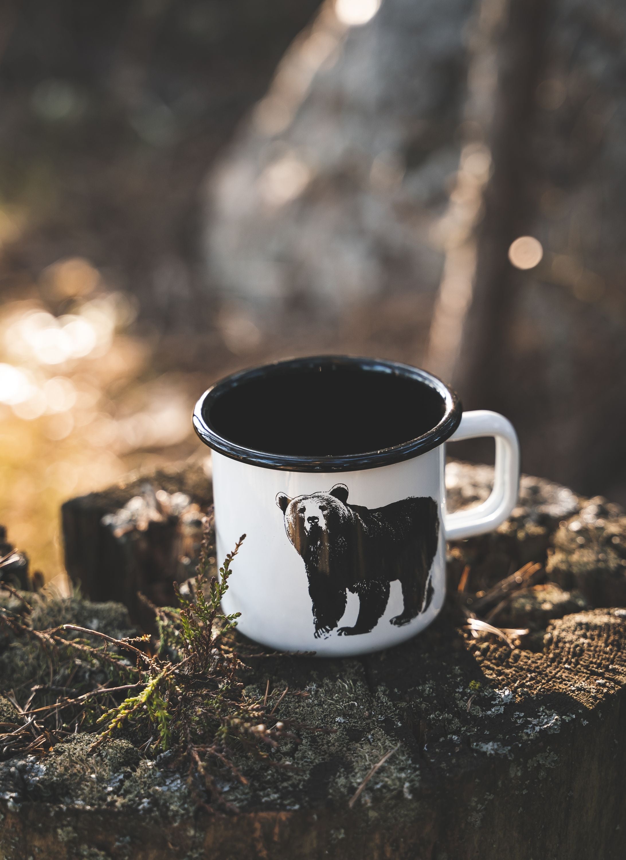 Muurla Nordic Enamel Mug, The Bear