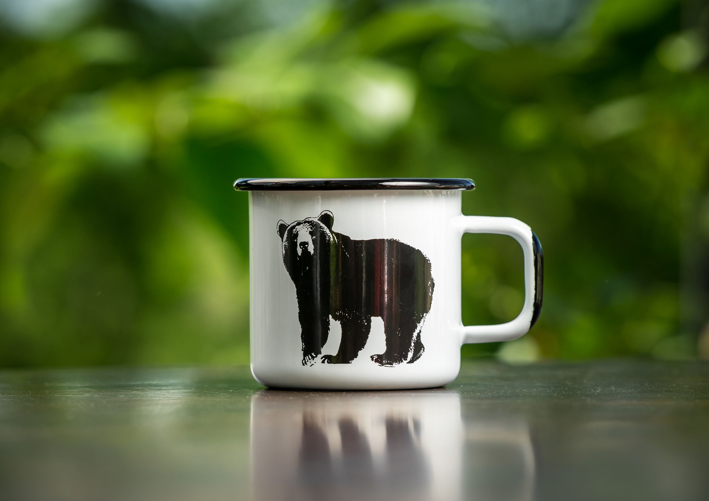 Muurla Nordic Enamel Mug, The Bear