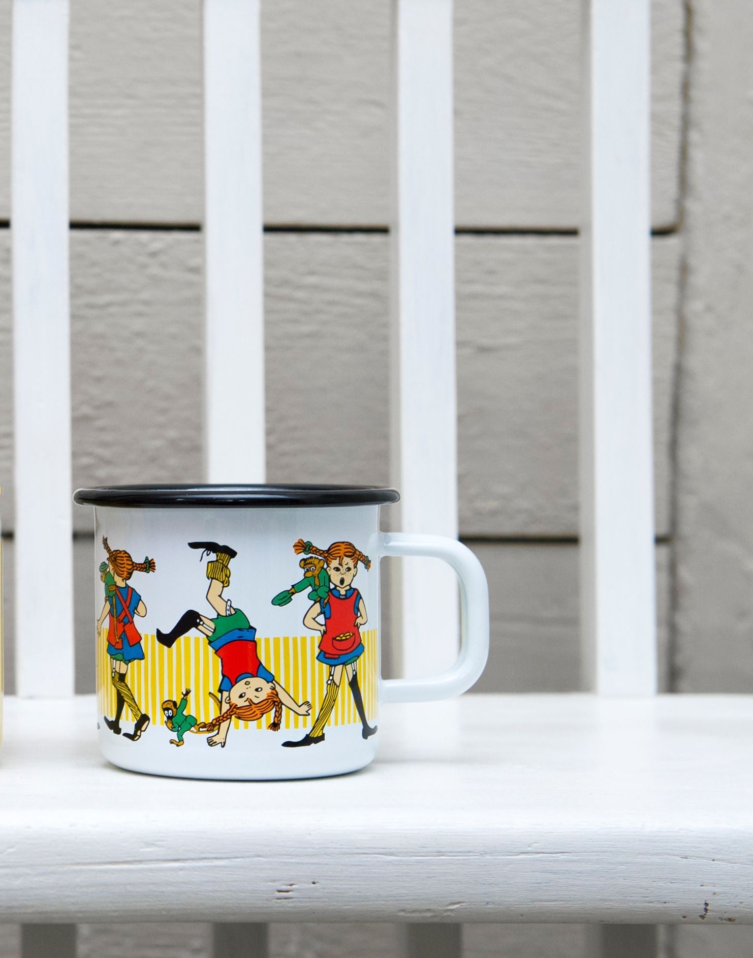 Muurla Pippi Longstocking Enamel Mug, Pippi Longstocking