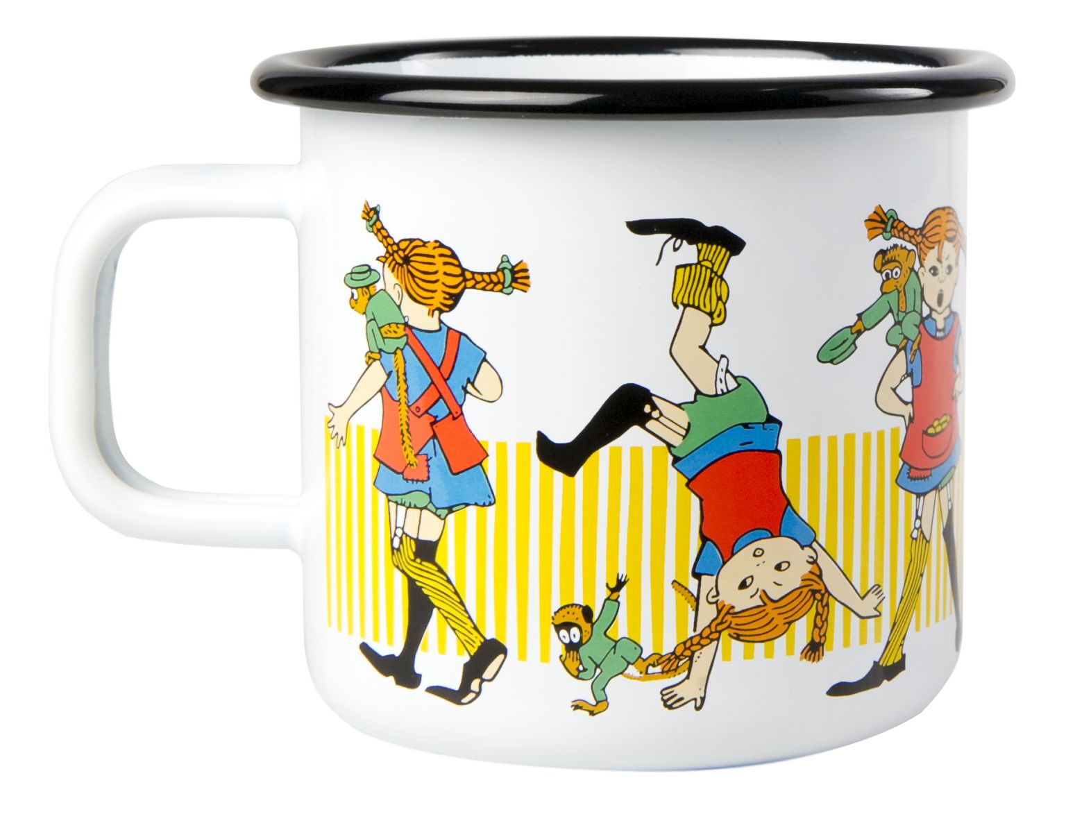 Muurla Pippi Longstocking Enamel Mug, Pippi Longstocking