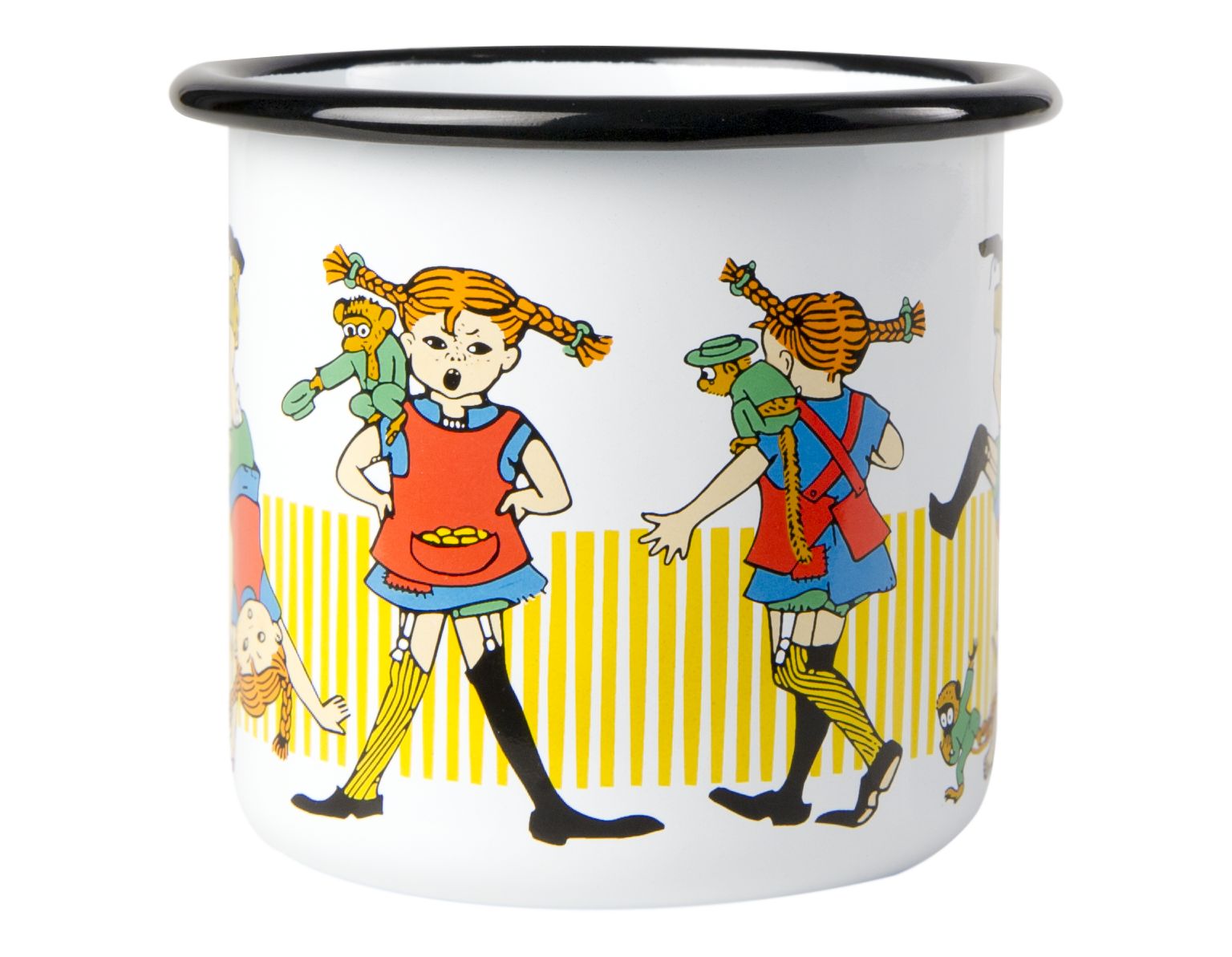 Muurla Pippi Longstocking Enamel Mug, Pippi Longstocking