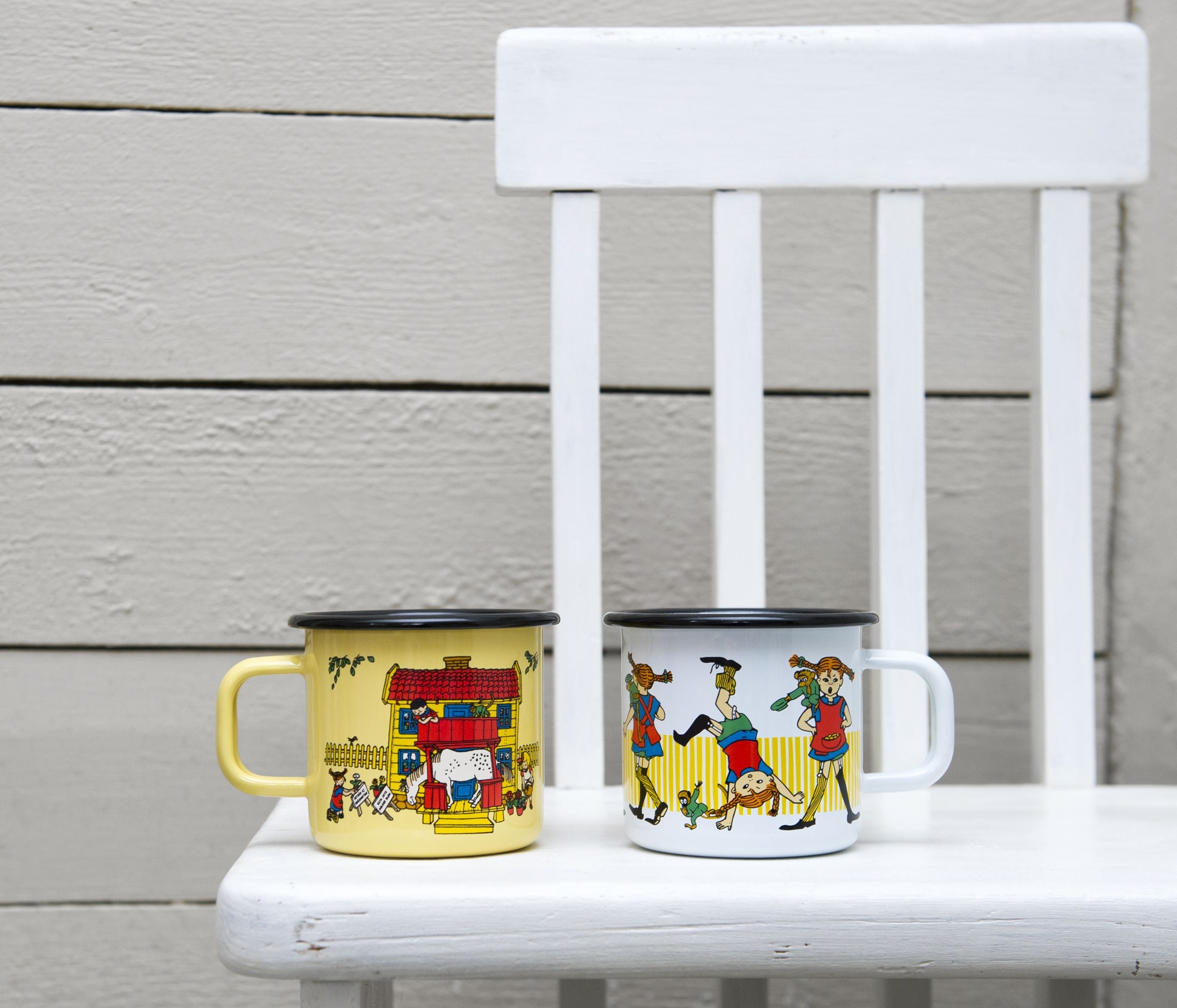 Muurla Pippi Longstocking Enamel Mug, Pippi Longstocking