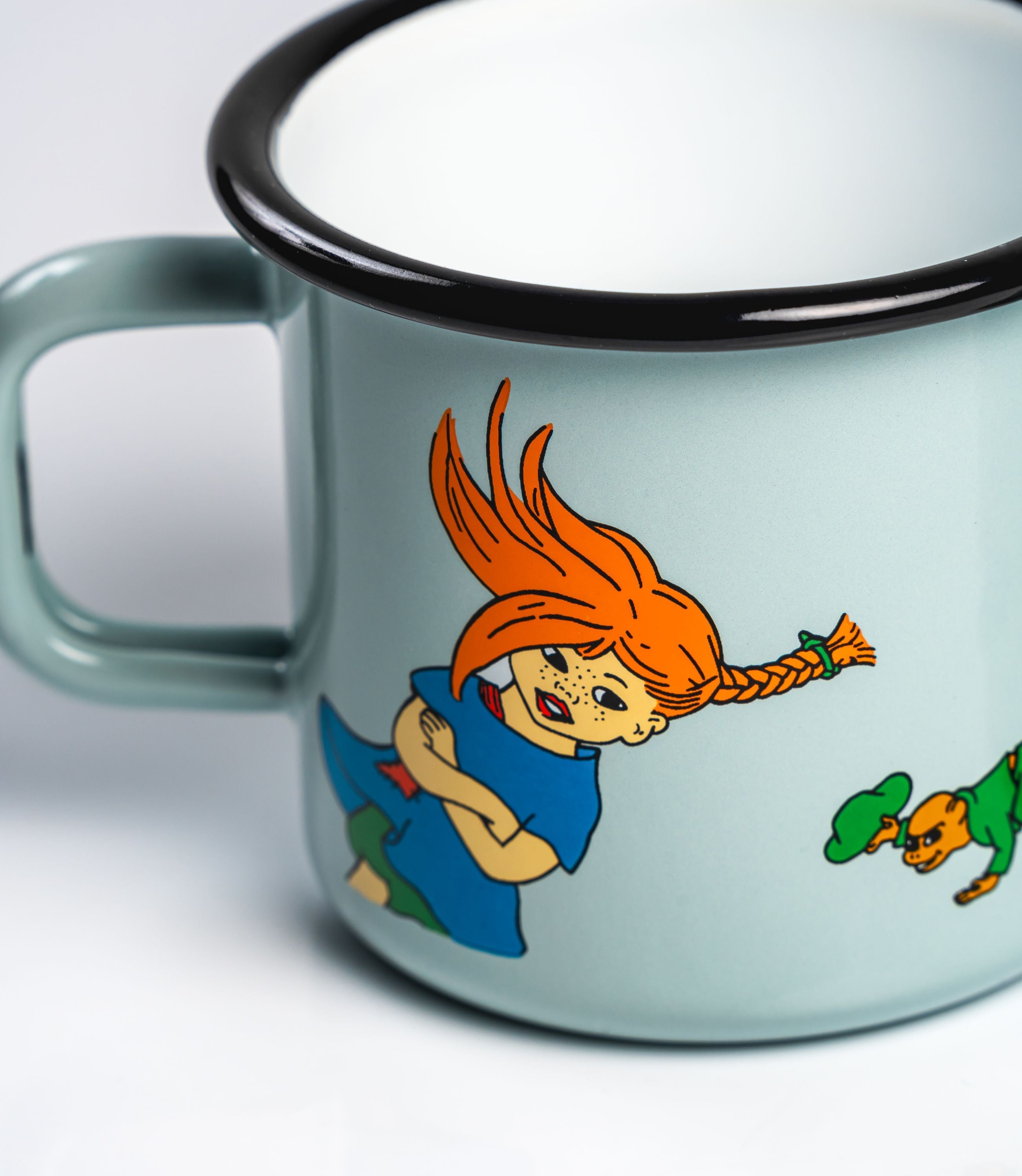 Muurla Pippi Longstocking Enamel Mug, The Strongest Girl In The World