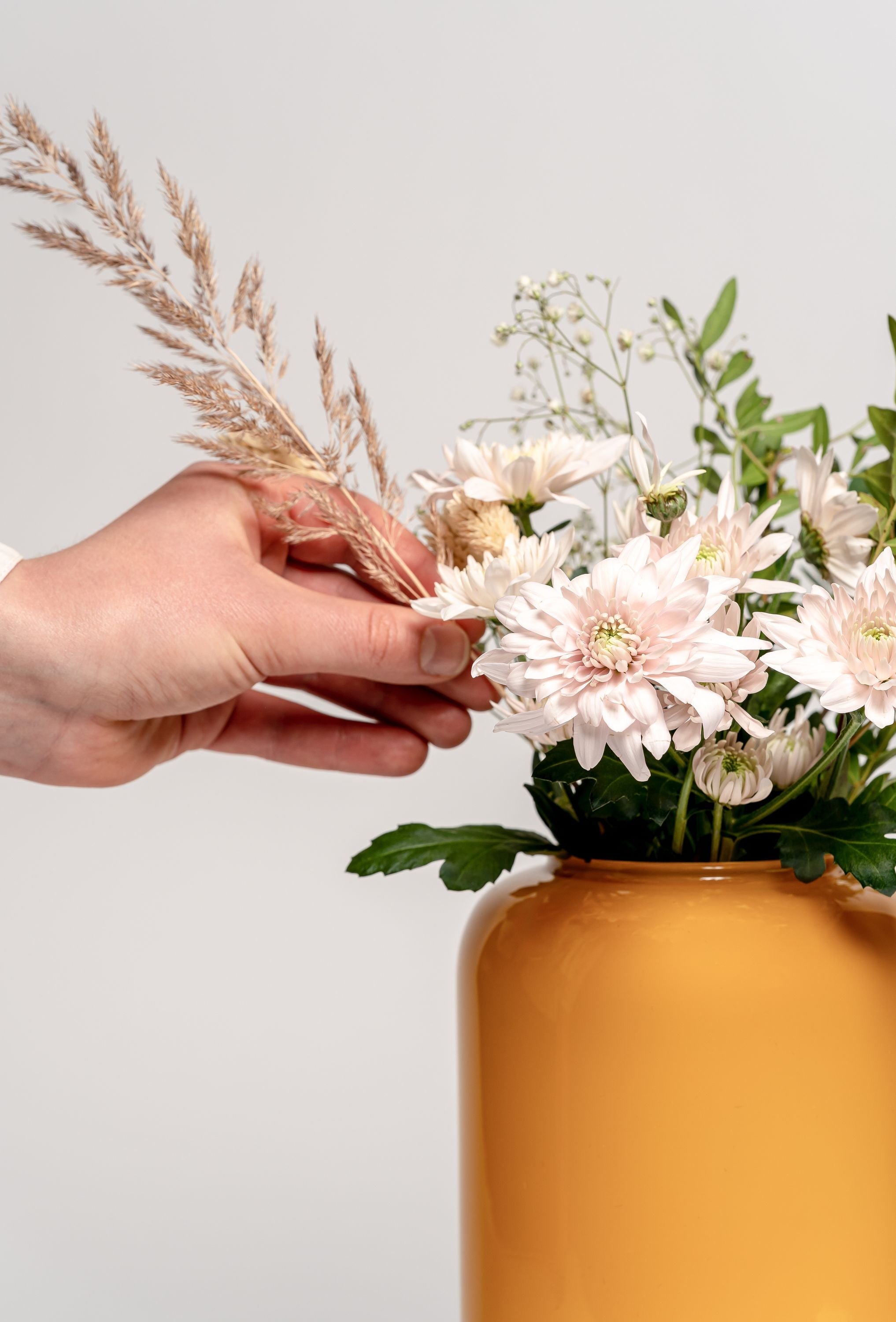 Muurla Capsule Vase, Mustard