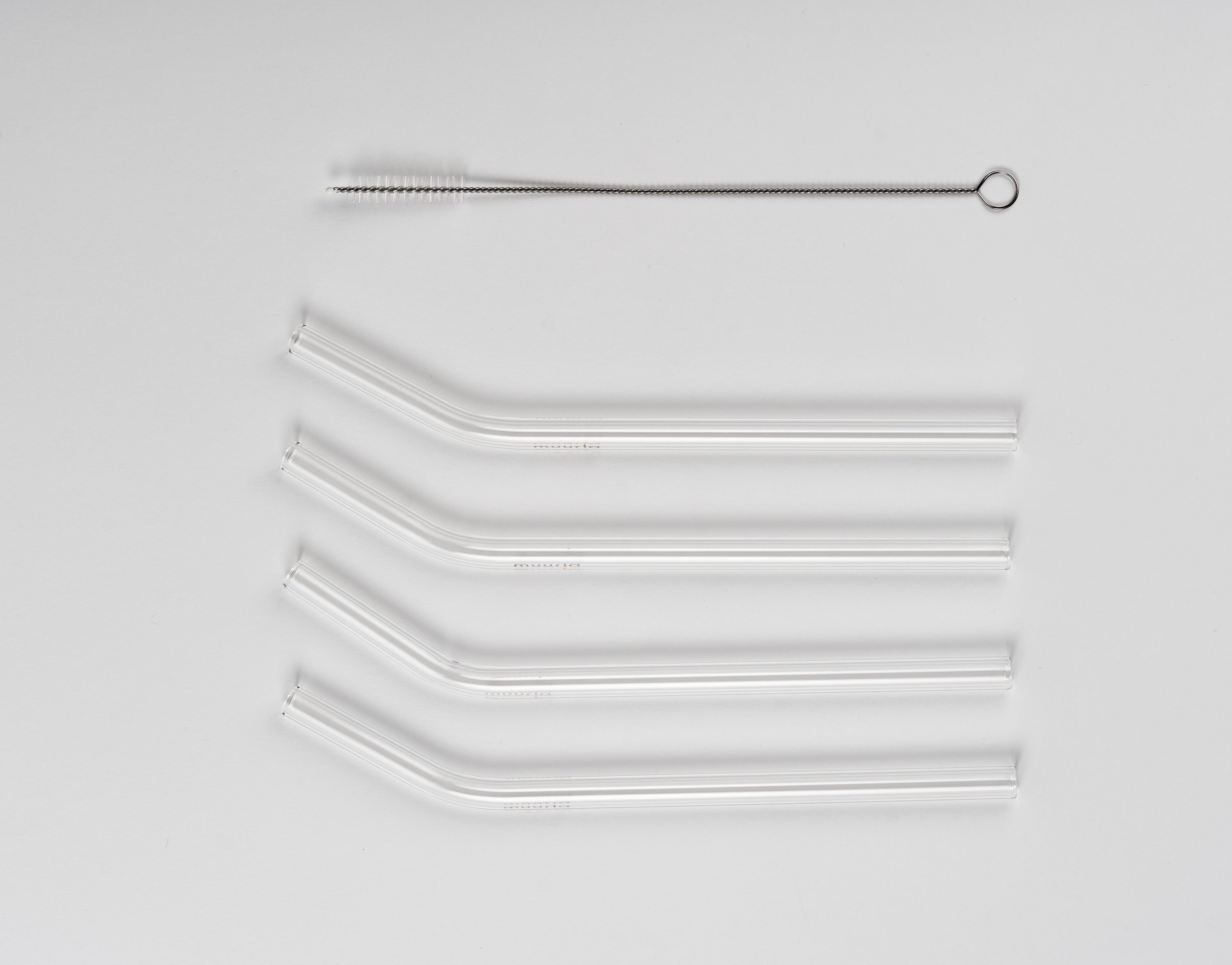 Muurla Glass Straws + Brush