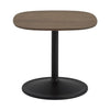 Muuto Soft Side Tables øx H 45x40, Solid Smoked Oak/Black