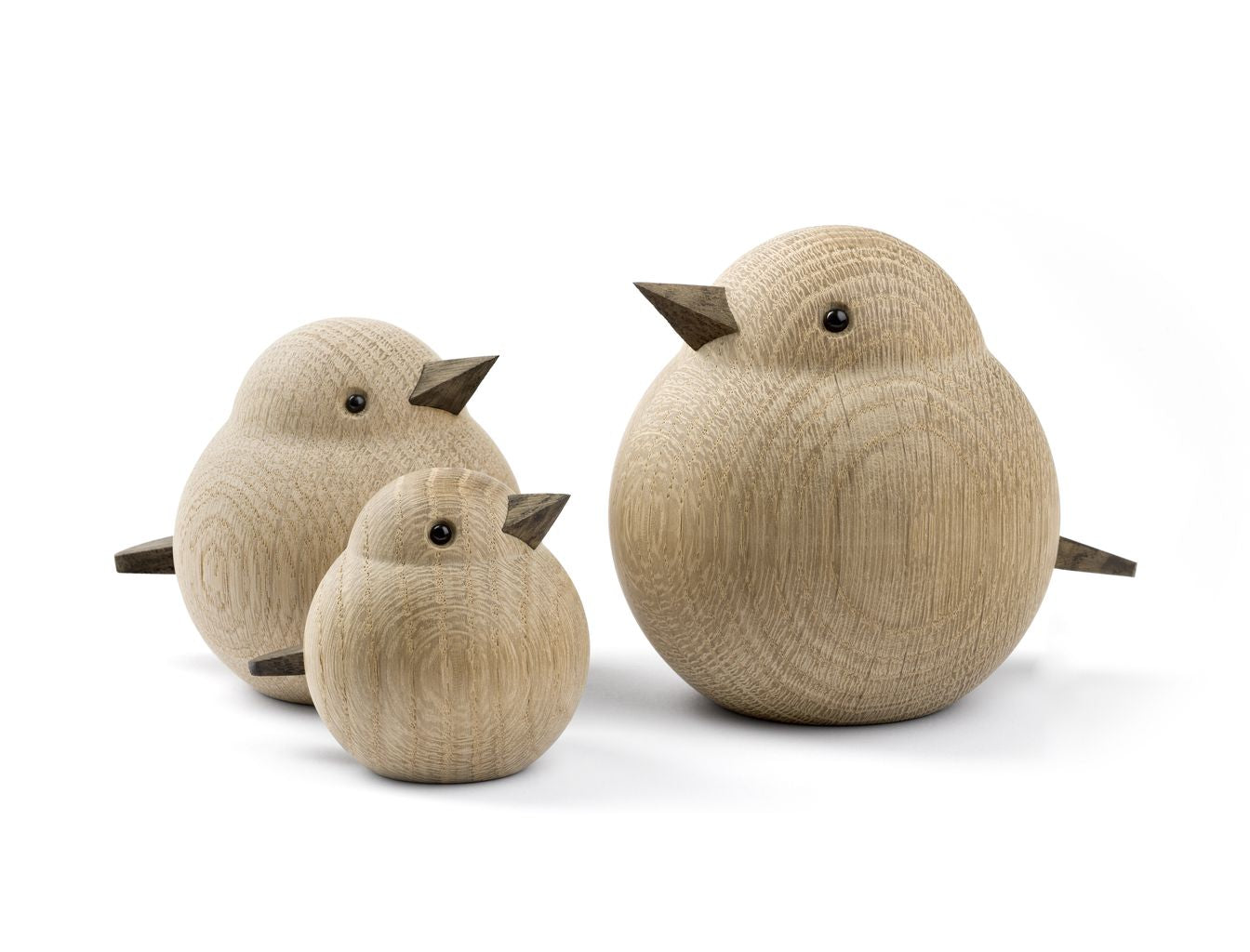 Novoform Design Mini Sparrow Decorative Figure, Natural Oak