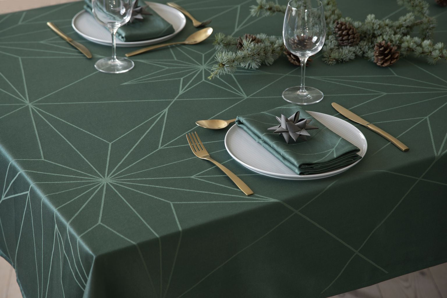 Novoform Design Stars Napkins 4 Pcs., Green