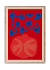 Paper Collective The Red Vase Poster, 70 X100 Cm