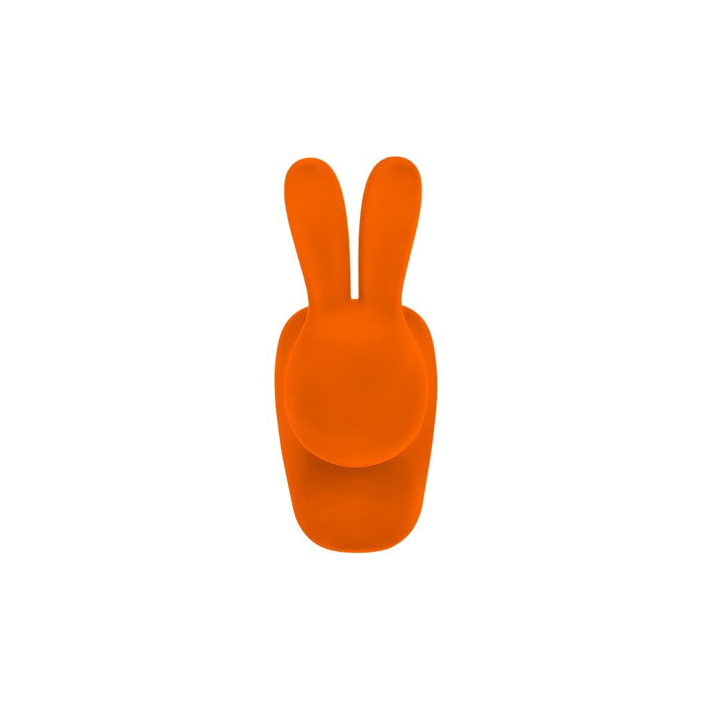 Qeeboo Baby Bunny Chair Velvet Finish, Orange