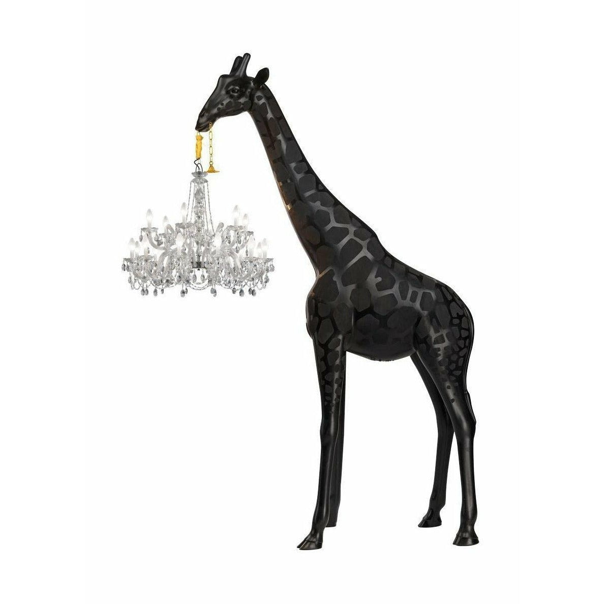 Qeeboo Giraffe In Love Outdoor Floor Lamp H 4m, Black