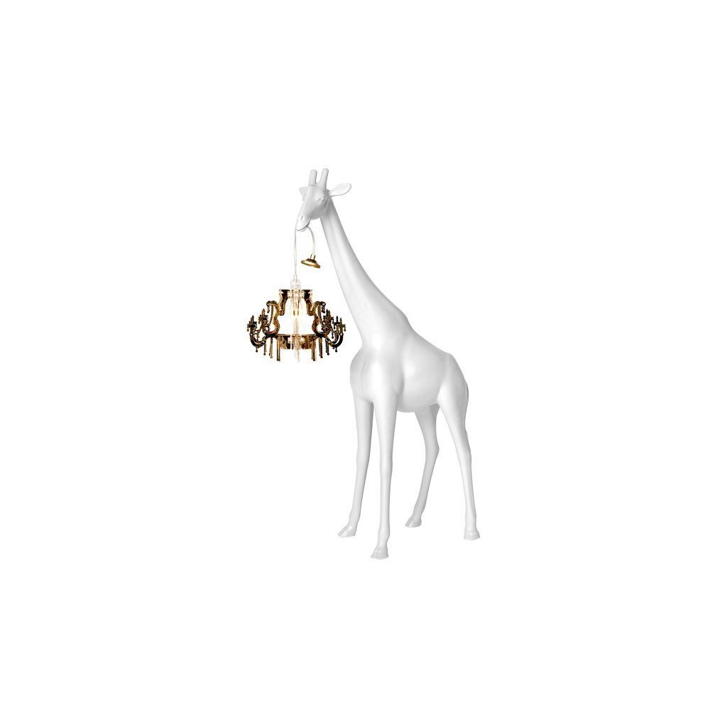 Qeeboo Giraffe In Love Floor Lamp Xs H 1m, White