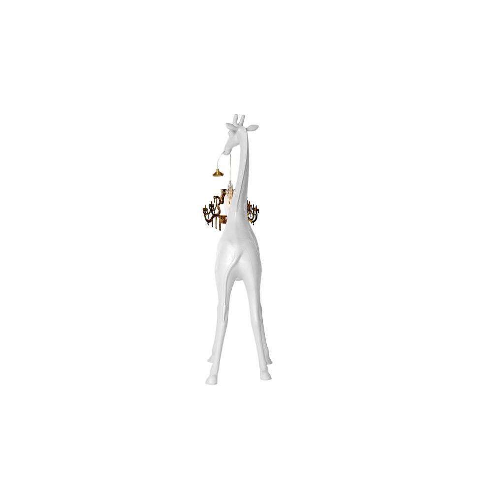 Qeeboo Giraffe In Love Floor Lamp Xs H 1m, White