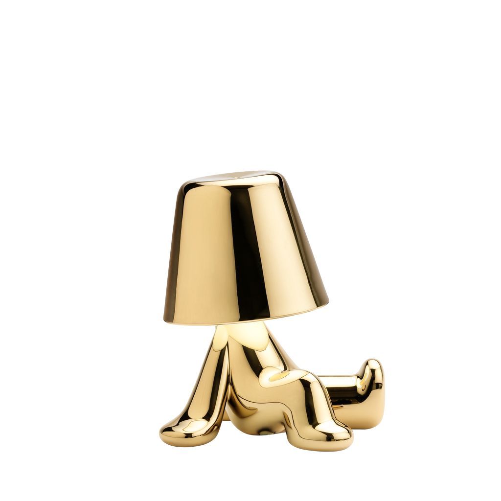 Qeeboo Golden Brothers Table Lamp By Stefano Giovannoni, Bob