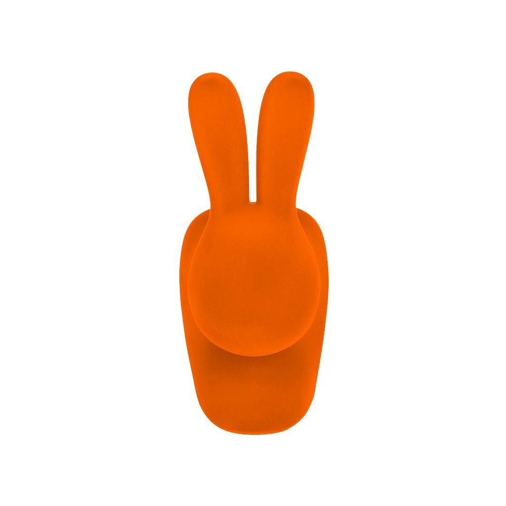 Qeeboo Bunny Chair Velvet Finish, Orange