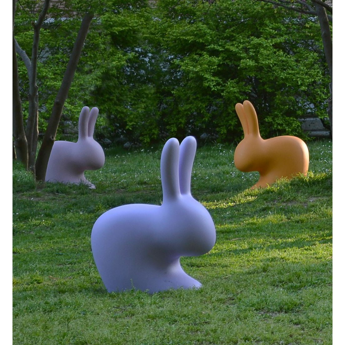 Qeeboo Bunny Chair By Stefano Giovannoni, Light Blue