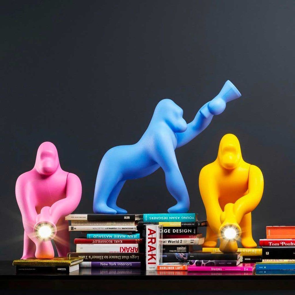 Qeeboo Kong Table Lamp By Stefano Giovannoni Xs, Pink