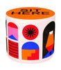 Qeeboo Oggian Pouf Sit Here, Orange, S