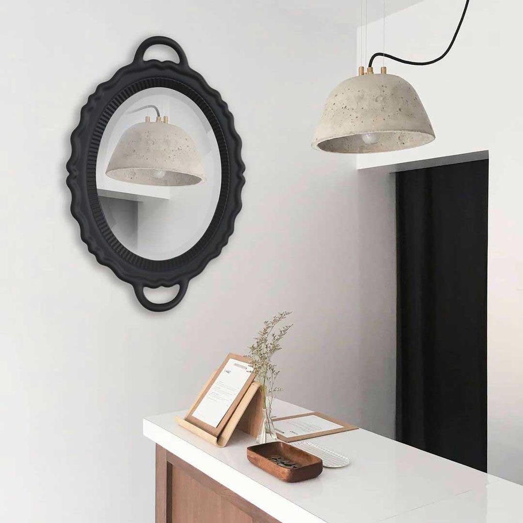 Qeeboo Plateau Miroir Mirror 110x76,5 Cm, Black